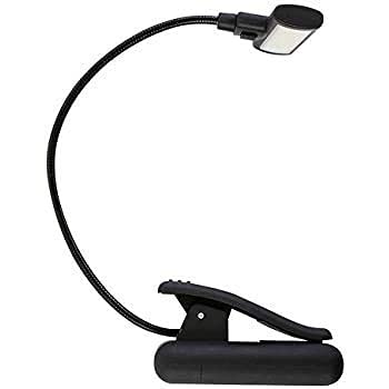 Plastic Lightweight Led Adjustable Book Light Reading Lamp with Clip- Multicolour